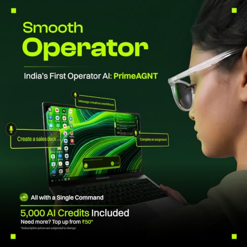 Primebook 3 Max (2026) AI Laptop | 8GB RAM, 128GB Storage | 15.6-Inch FHD IPS Display | MediaTek Genio 720 | PrimeOS (Android) | Up to 12H Battery | Backlit Keyboard, PrimeOffice, Metal Cover (Gray)