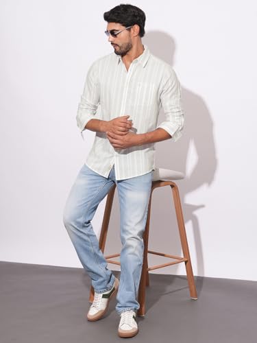 Being Human Grey Moderno Fit Regular Collar Long Sleeves Men's Shirt Clothing