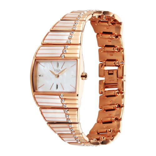 Titan Raga Women Power Pearls 2.0 Mother of Pearl Dial Watch - 2809WM01F