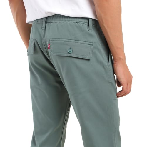 Levi's Men's Slim Fit Green Cargo Trousers