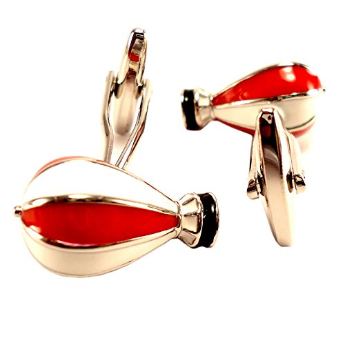 Peluche Enamel Hot Air Balloon Novelty Cufflinks for Men