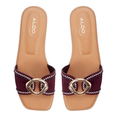 Aldo BIGGINA Maroon Ladies Flat Sandals