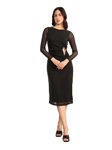 Kazo Anthracite Midi Dress (Black M)