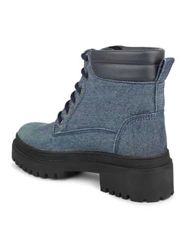 Inc.5 Womens Navy Blue Casual Solid Round Toe Ankle Boots