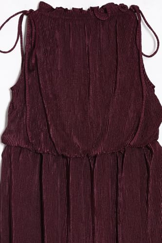 Allen Solly Girls Purple Textured Regular Fit Casual Dress