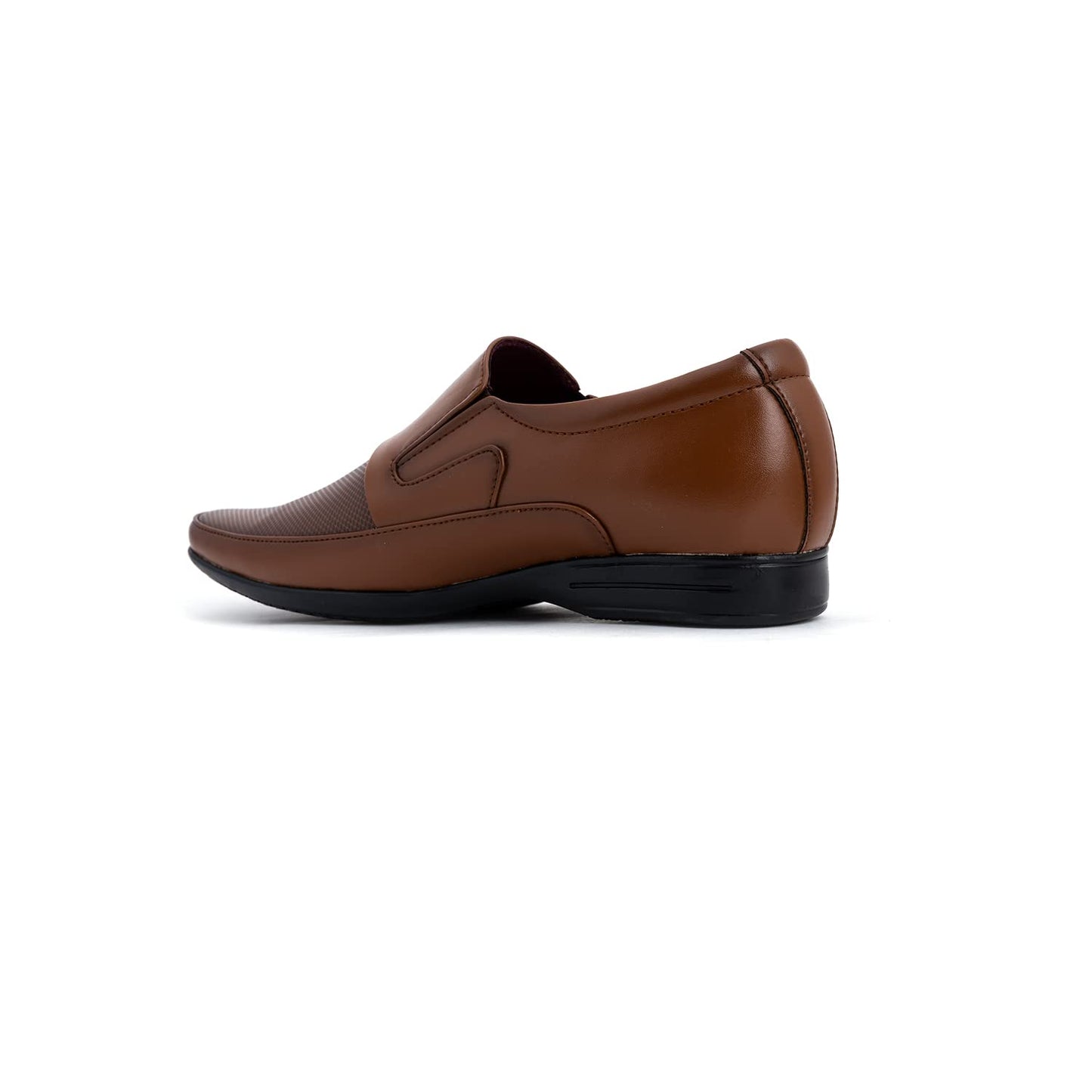 Khadim's Synthetic Leather PVC Sole Embossing Tan Office Wear Formal Shoe for Men Size 10