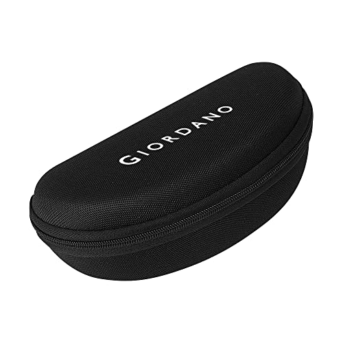 Giordano Unisex Aviator Polarized UV Protected Sunglasses, 58 Mm, Black