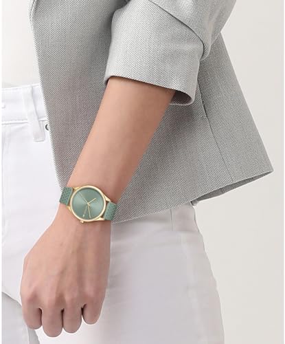 Lacoste Crocodelle Qtz Basic Green Round Dial Women's Watch- 2001491