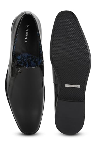 Men Black Slip Ons