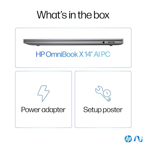 HP OmniBook X Laptop, Snapdragon® X Elite X1E-78-100,14inch(35.6 cm),2.2K Touch Display,IPS,16GB LPDDR5x,1TB SSD,Next Gen Windows, Copilot +,Blue,1.34 kg,14-fe0121QU