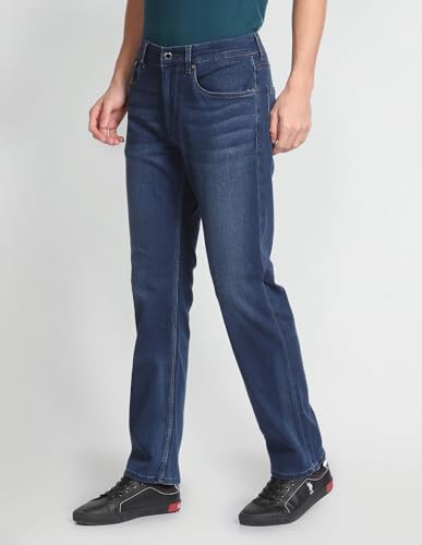 U.S. POLO ASSN. Men's Slim Straight fit Modal Jeans (UDJEN0757_Blue_36)