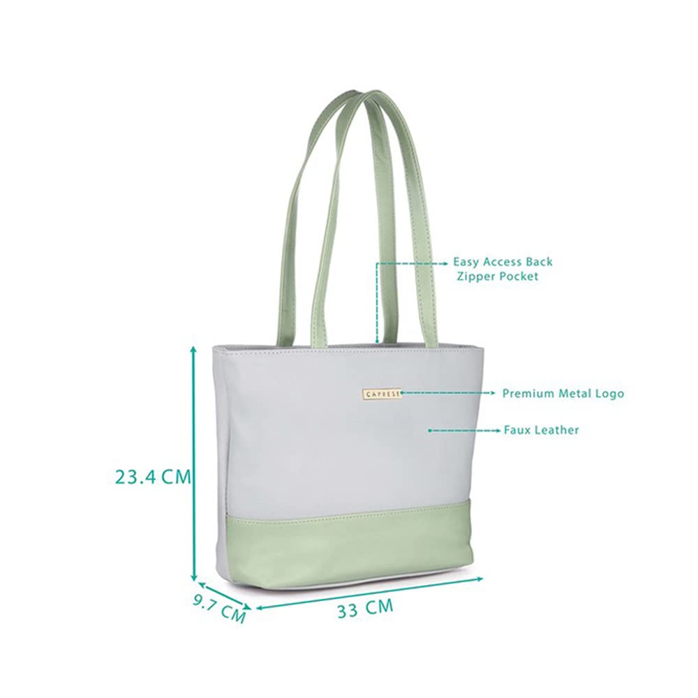 Caprese womens MEGAN T Medium GREY Tote Bag