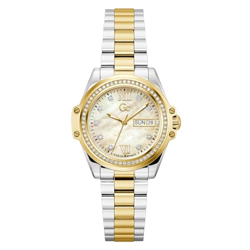 GC Champagne Round Dial Analog Women's Watch - Z53002L6
