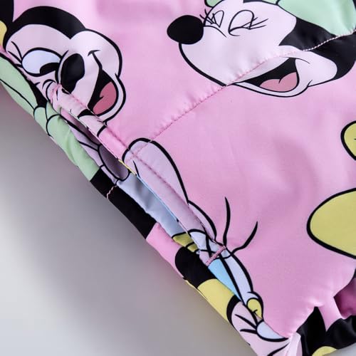 Hopscotch Girls Full Sleeves Pink Minnie Mouse Puffer Jacket (4-5 Years)