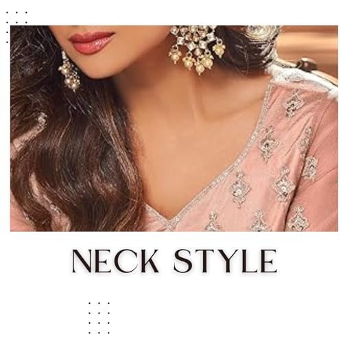 Divine International Trading Co Women's Net With Heavy Embroidery Work Long Anarkali Gown Salwar Suit Dupatta (Unstitched_SanjanaO-8396-Peach)
