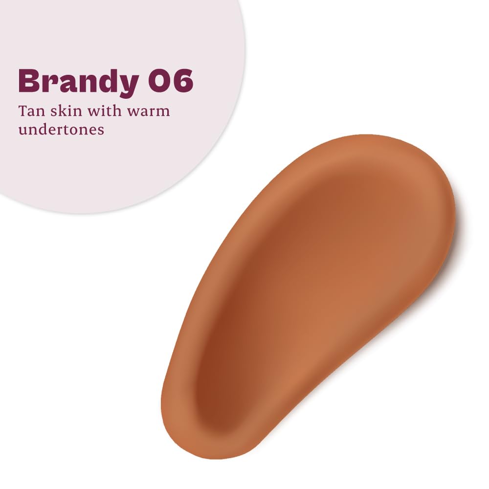 Typsy Beauty Hangover Proof Full Coverage Concealer | Full Coverage, Natural Matte Finish | Covers acne, scars & blemishes | Blurs fine lines, pores & wrinkles | Brandy 06 (5.8 g)