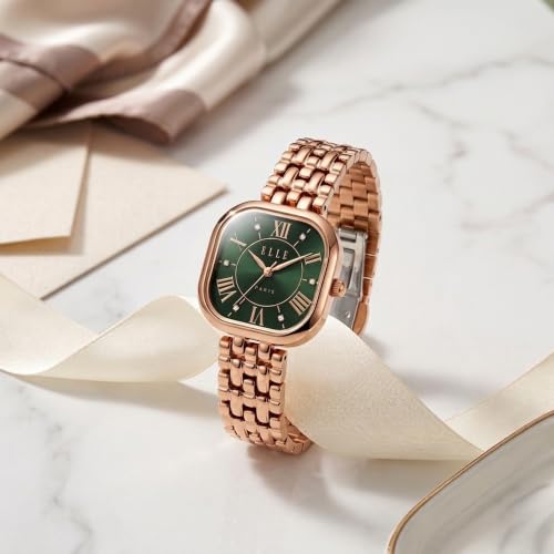 ELLE Women's Watch Cherie Green Square Dial EL-CH-GRN