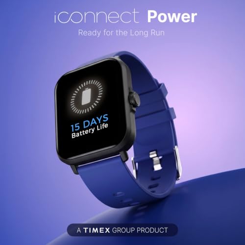 TIMEX iConnect Power 1.83"(4.6cm) Display, 15 Days Battery Life Smartwatch - TWIXW1802T