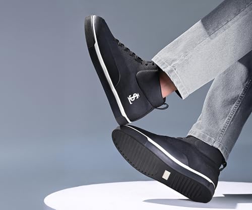 LOUIS STITCH Midnight Black Sneaker for Men | Comfortable Sneaker | LSP-SNK-AVI013-JB | UK-10