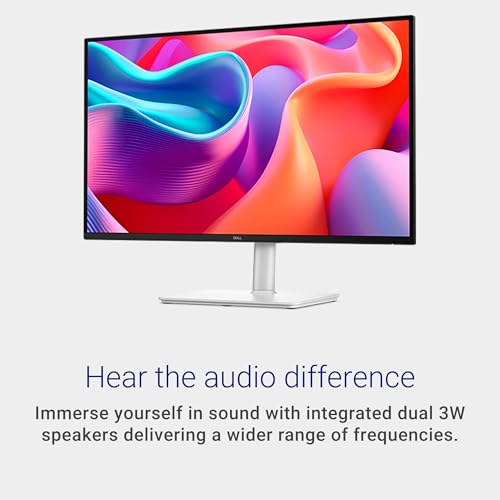 Dell 27 Plus S2725DC QHD Display QHD USB-C 27" QHD (2560 x 1440) 144 Hz 1 ms, 2 3 W Speakers, USB-C/HDMI/DisplayPort 1.4, Height/Tilt/Rotary, AMD FreeSync - Ash White