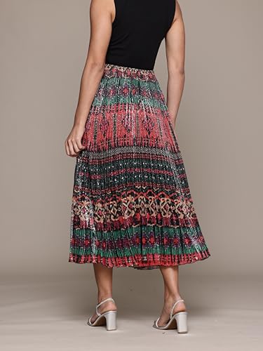 Label RITU KUMAR Multi-Color Sequin Sansa Skirt