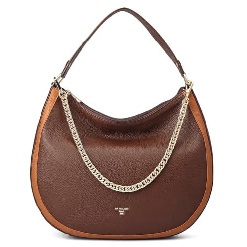 Da Milano Leather Brown Shoulder Bag for Women (00317OL)
