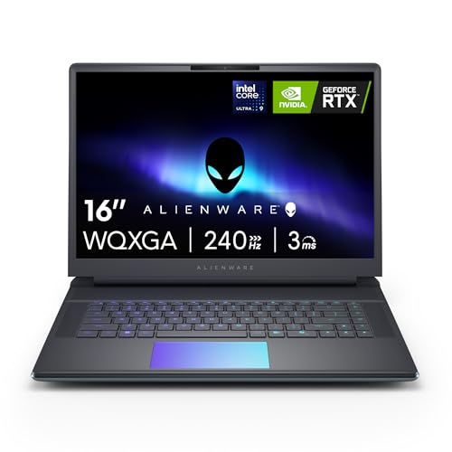 Alienware 16 Area-51 Gaming Laptop AA16250-16 WQXGA 240Hz Display, Intel Core Ultra 9-275HX, 32GB DDR5 RAM, 1TB SSD, NVIDIA GeForce RTX 5070Ti, Windows 11 Home, Onsite Service - Liquid Teal
