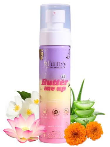 Whimsy Beauty Face Moisturizer for Kids & Preteens | Hydrating Cream with Shea Butter, Rose Oil & Saffron Extract | Gentle Face Care for Girls | 4 to 16 Years | Natural Formula | Sulfate & Paraben Free | Dermatologist Tested | 100 ml