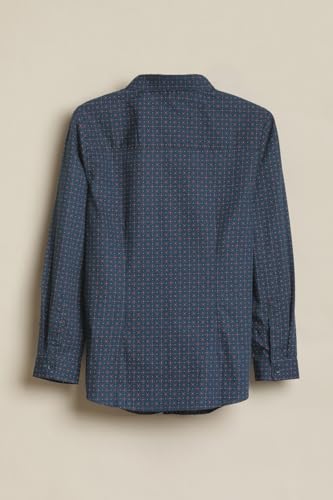 Boys Green Print Casual Shirt