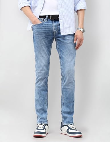 U.S. Polo Assn. Denim Co. Men's Regallo Skinny Fit Blue Jeans (UDJEN1955_Light Blue_40)