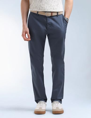 Slash Slim Tapered Fit Mid Rise Trousers