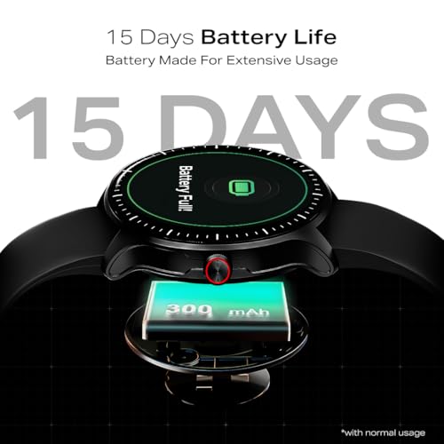 boAt Valour Watch 1 GPS, AI Based Auto Gym Mode,Built-in GPS, Advanced X2 Chip, 6-axis sensors, 3 ATM,15 Days Battery,1.43" AMOLED Display w/Gorilla Glass Smart Watches for Men & Women (Active Black)