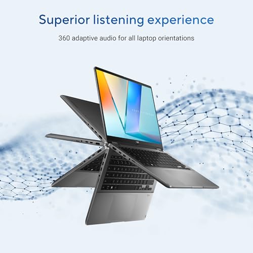 ASUS Vivobook 14 Flip,Intel Core Ultra 5 (Series 2),Intel Arc iGPU,40TOPS,16GB,512GB,FHD+ Touch Screen,14",Windows 11,M365 Basic (1Year)*,Office 2024,Gray,1.57 kg, TP3407SA-QL024WS, Copilot+ AI PC