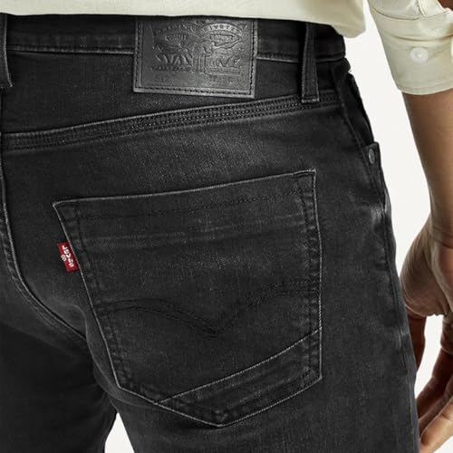 Levi's Men's Black Slim Tapered Fit Mid Rise Jeans, 004AZ-0000, 30