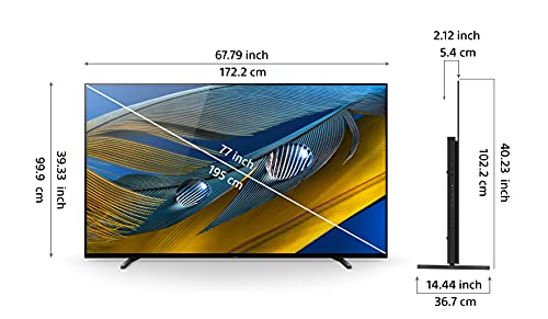 Sony Bravia 195 cm (77 inches) XR series 4K Ultra HD Smart OLED Google TV XR-77A80J (Black)