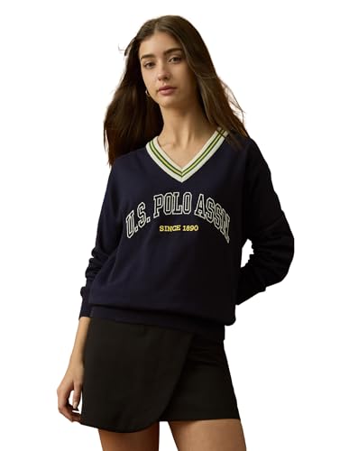 U.S. Polo ASSN. Women's Cotton Casual Sweater (UWAW25SWE196