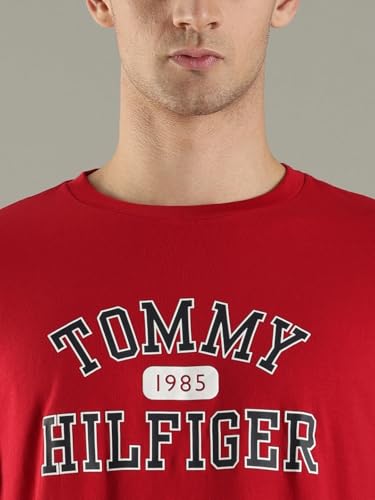 Logo Regular Fit Cotton T-Shirt Red