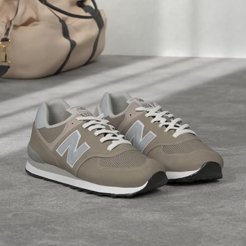 New Balance Women's 574 Core Sneaker, Grey/White, 8 Wide