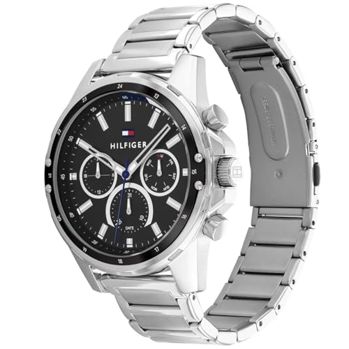 Tommy Hilfiger Mason Silver Steel Men's Multi-Function Watch 1791936