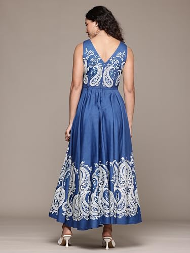 Label RITU KUMAR Blue Fallon Long Dress
