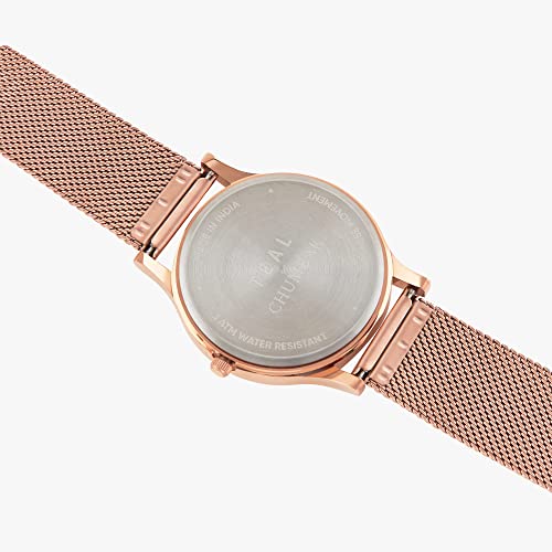 TEAL BY CHUMBAK Round Dial Analog Hand Watch for Women, Gifts for Women/Girls/Ladies, Stylish Fashion Watch for Casual/Work
