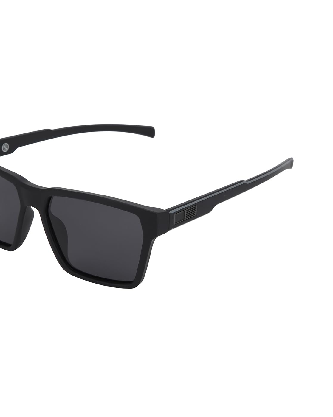 Carlton London Black Toned with Black Polarised Lens Sunglass for men