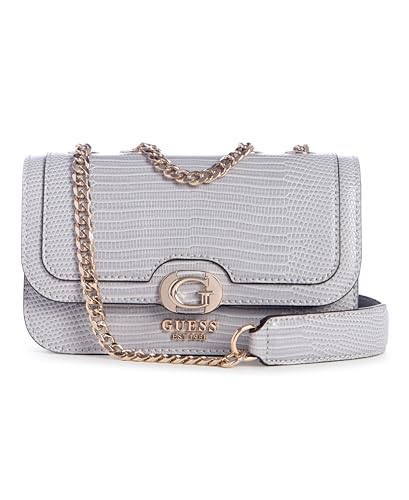 Guess Women Lavender Grey Textured Orlina Mini Crossbody Bag