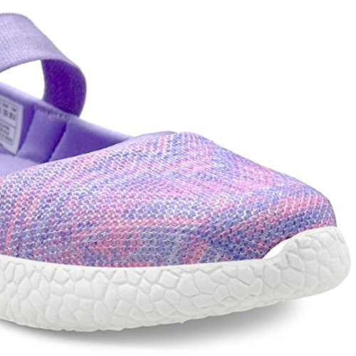 KazarMax Girl's Lavender Mesh Ballet Flat - 10 UK