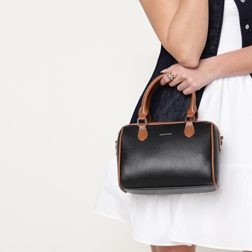 Fastrack Swirl Satchel | Women’s Faux-Leather Satchel| Dual Carry Handles, Adjustable Strap & Spacious Main Compartment