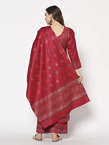 AFSA Viscose Acrylic Wool Women Suit Dress Material (Unstiched) For Winter
