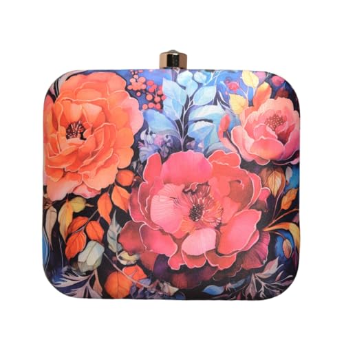 Artklim Floral Printed MultiColor Clutch