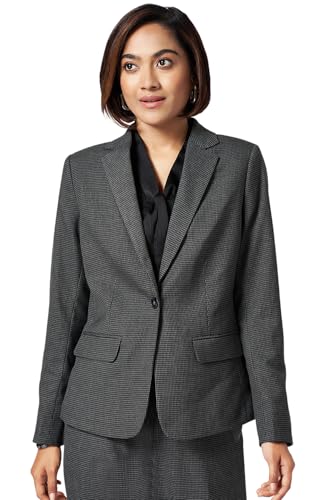 Annabelle by Pantaloons Women's Classic Blazer (110154664006_Medium Gray