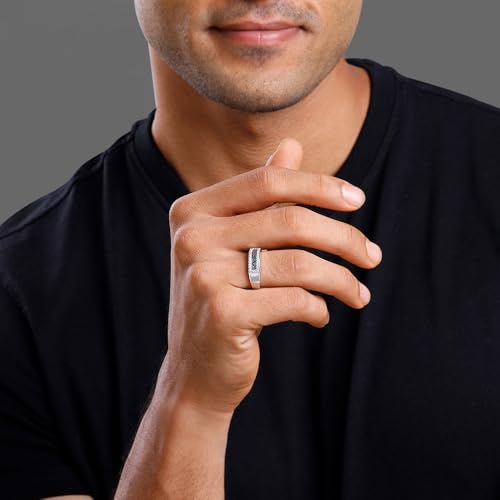 GIVA 925 Silver Classy Shimmer Ring For Him,Fixed Size, Indian - 20| Gifts for Men & Boys | With Certificate of Authenticity and 925 Stamp | 6 Months Warranty