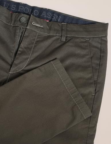 U.S. Polo Assn. Men's Slim Casual Pants (USTRO0609D_Olive